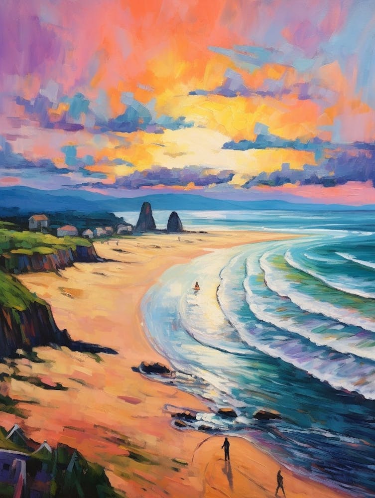 Cannon Beach Washington Retro Pop Art 4