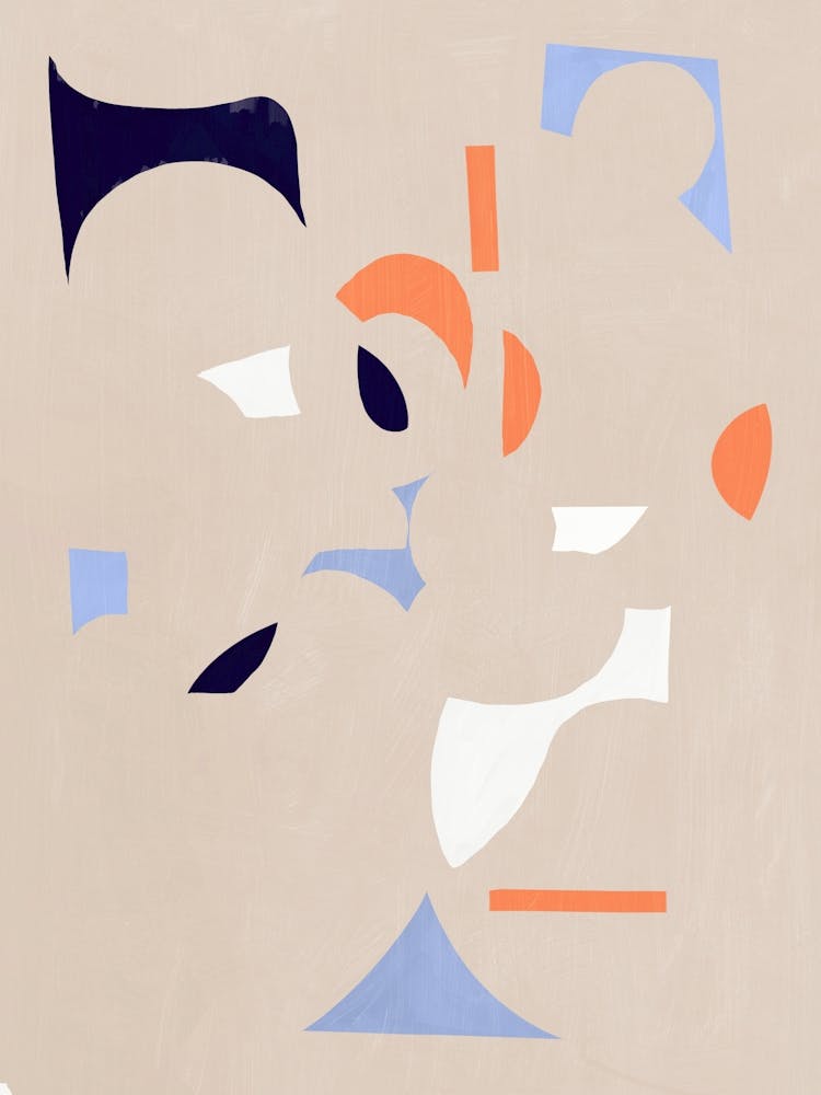 Abstract Painting cut outs