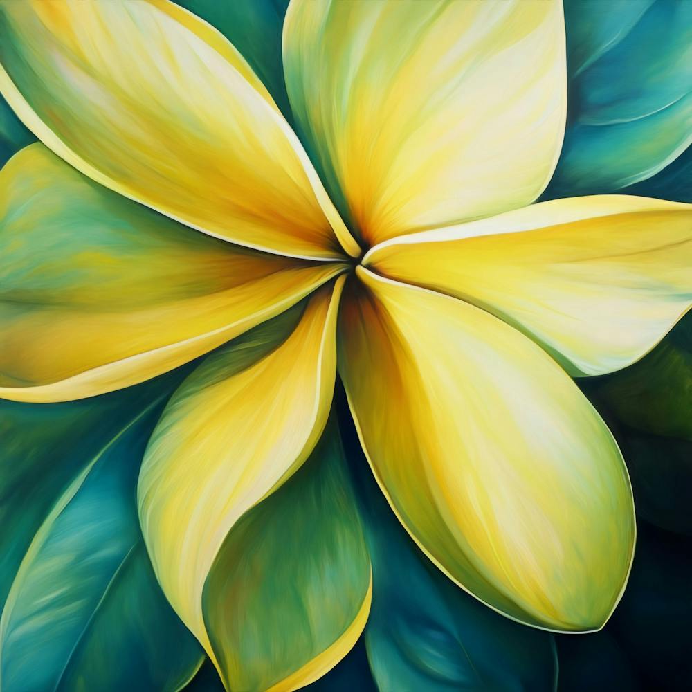 Gelbe Plumeria