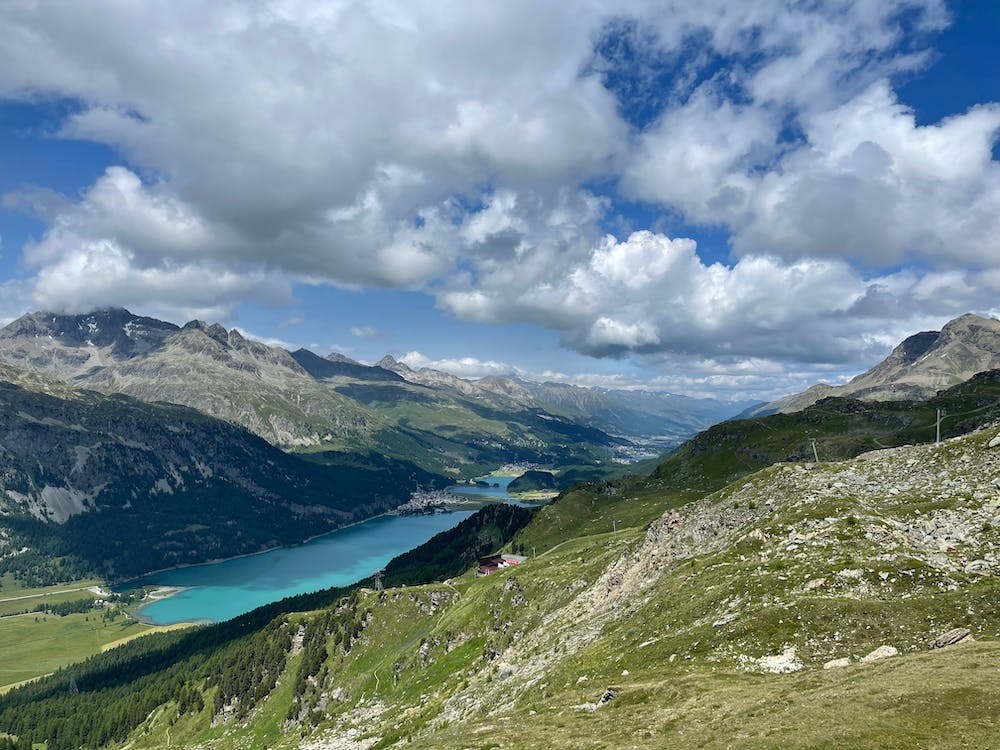 A view to St. Moritz