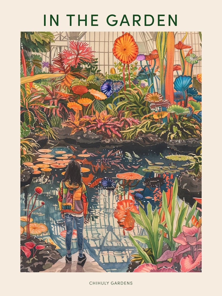 In The Garden Poster Chihuly Gardens