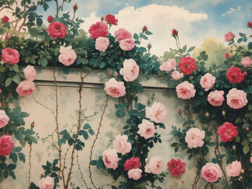Romantic Rose Wall - Floral