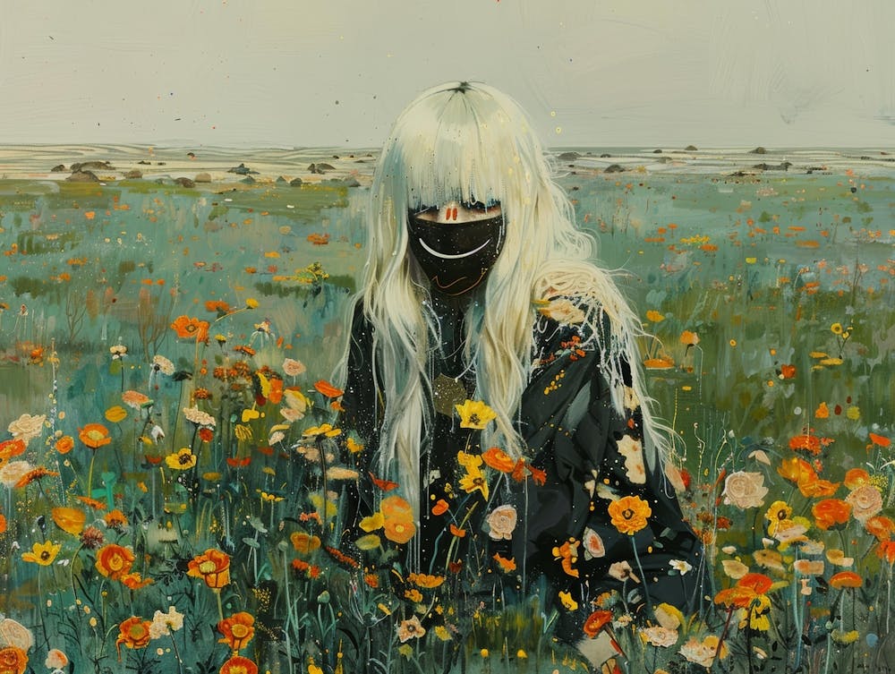 Girl In A Field 2