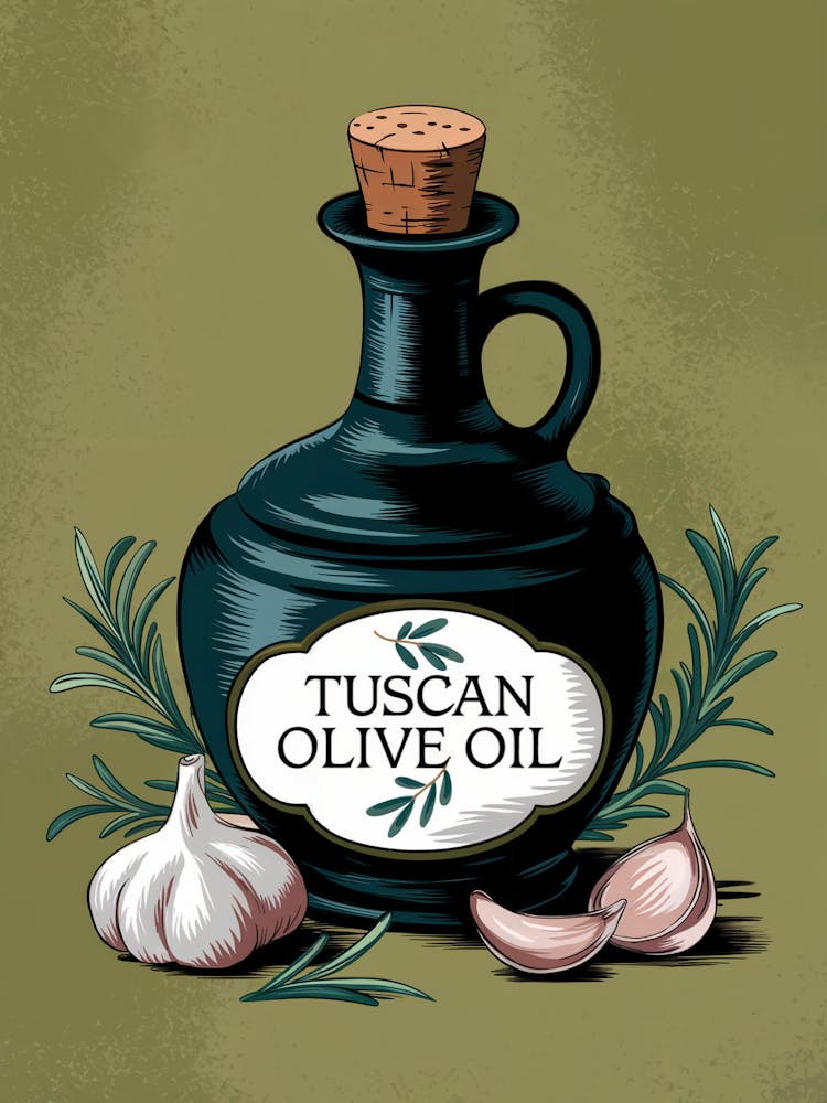 Vintage Tuscan Olive Oil