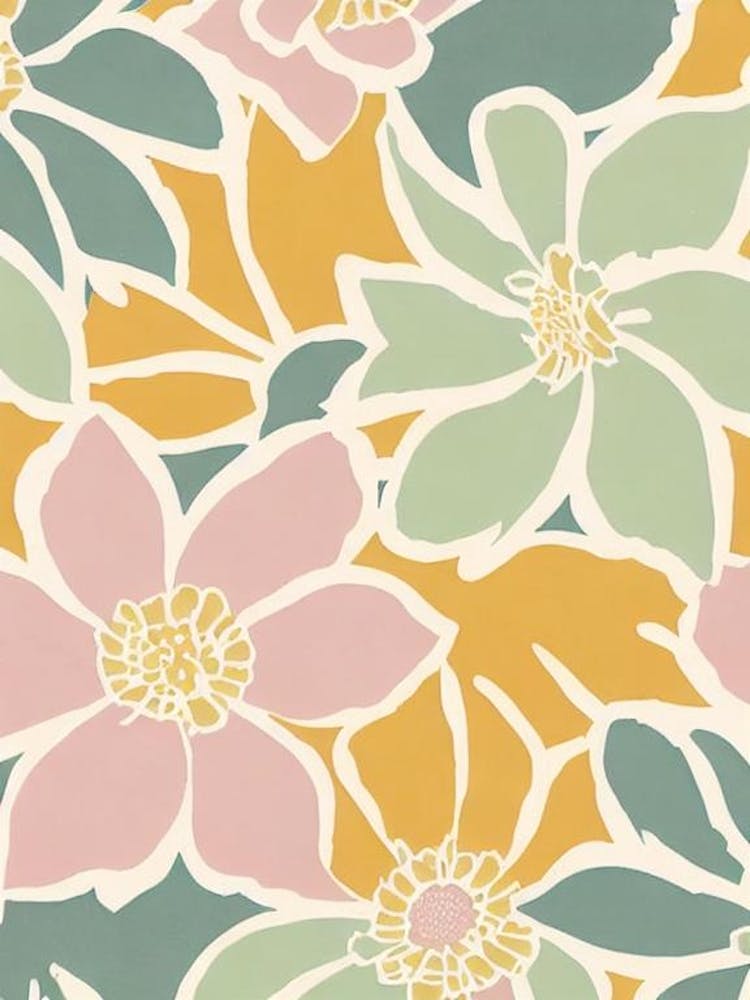 Anemone Pastel Floral 2 Flower