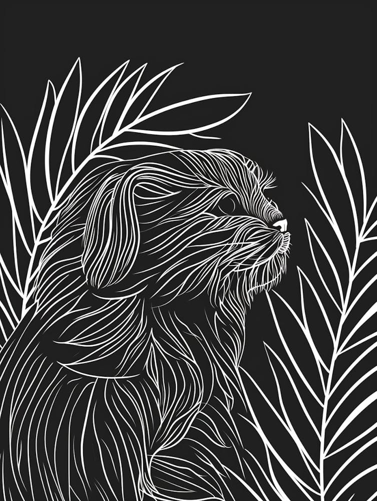 Scottish Fold Cat Minimalist Illustration 4