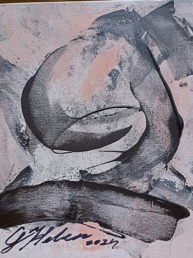 "Whisper "abstract painting