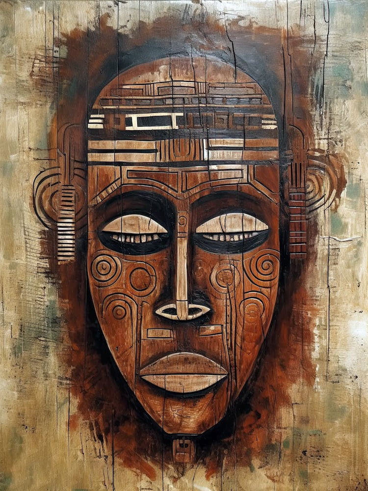 Sculpted Stories: African Masks in Timeless Harmony