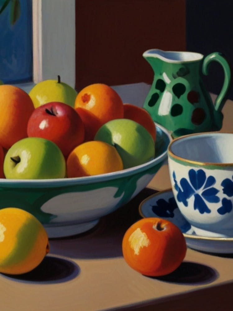 Oranges In A Bowl 4