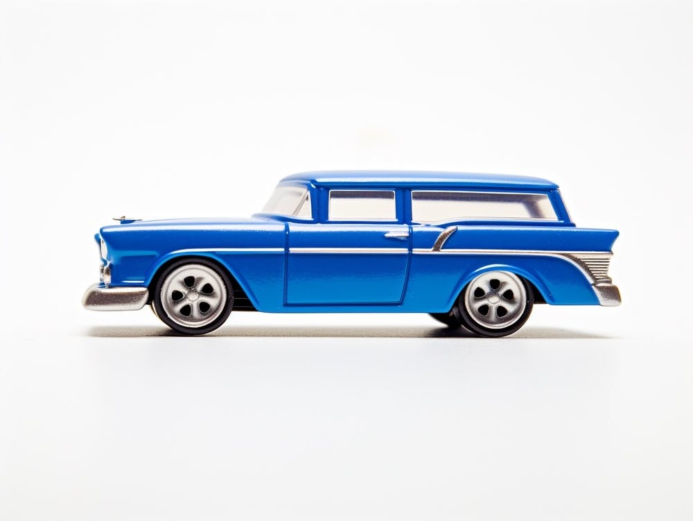 Toy Car 55 Chevy Nomad Blue
