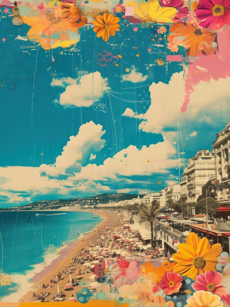 Cannes   Retro Collage Style 4