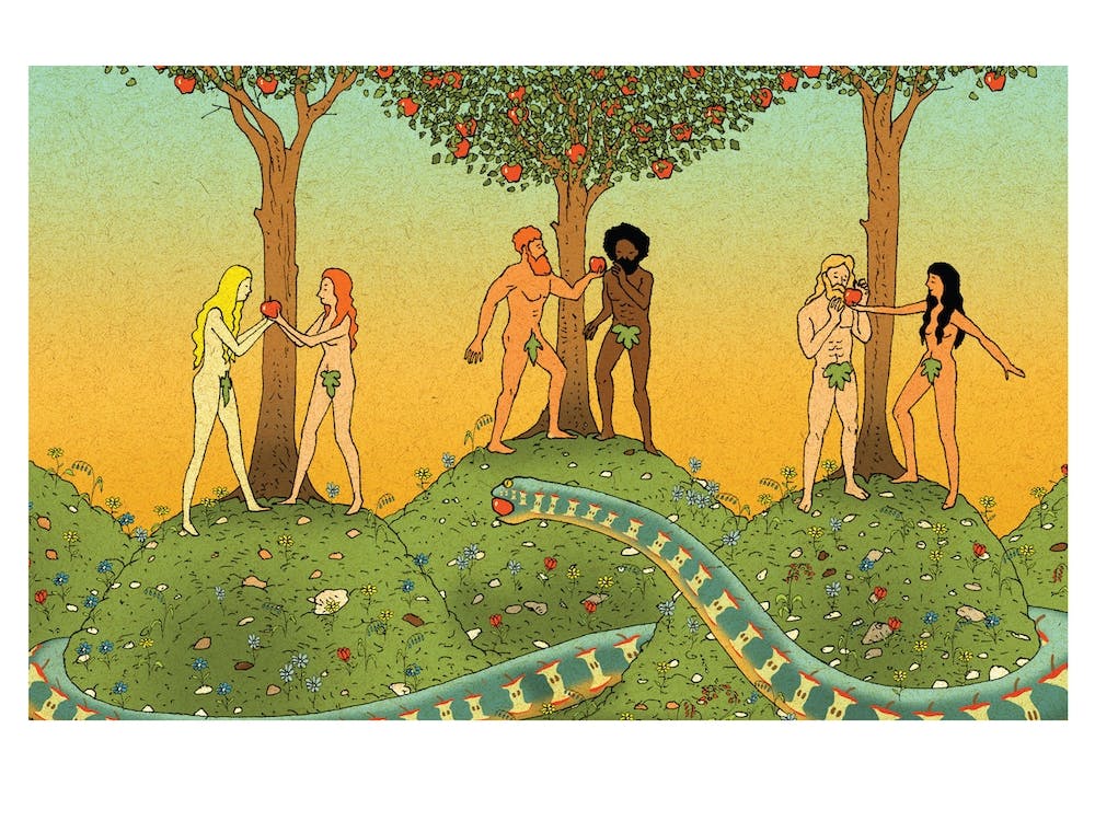 Eve And Eve, Adam And Adam, Adam And Eve By Izhar Cohen
