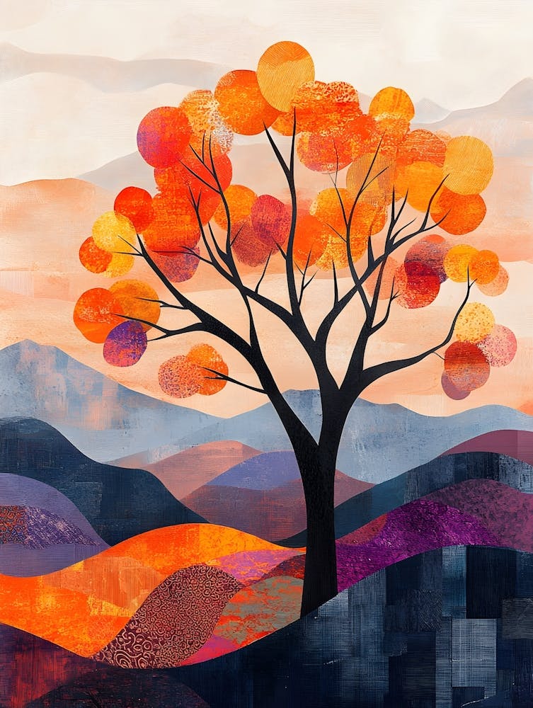 Moderner Orangenbaum 5