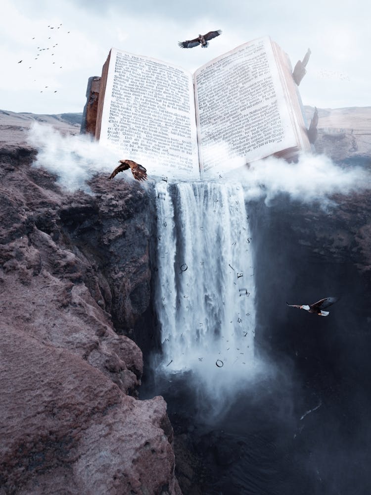 The Cascade Of Book Letters