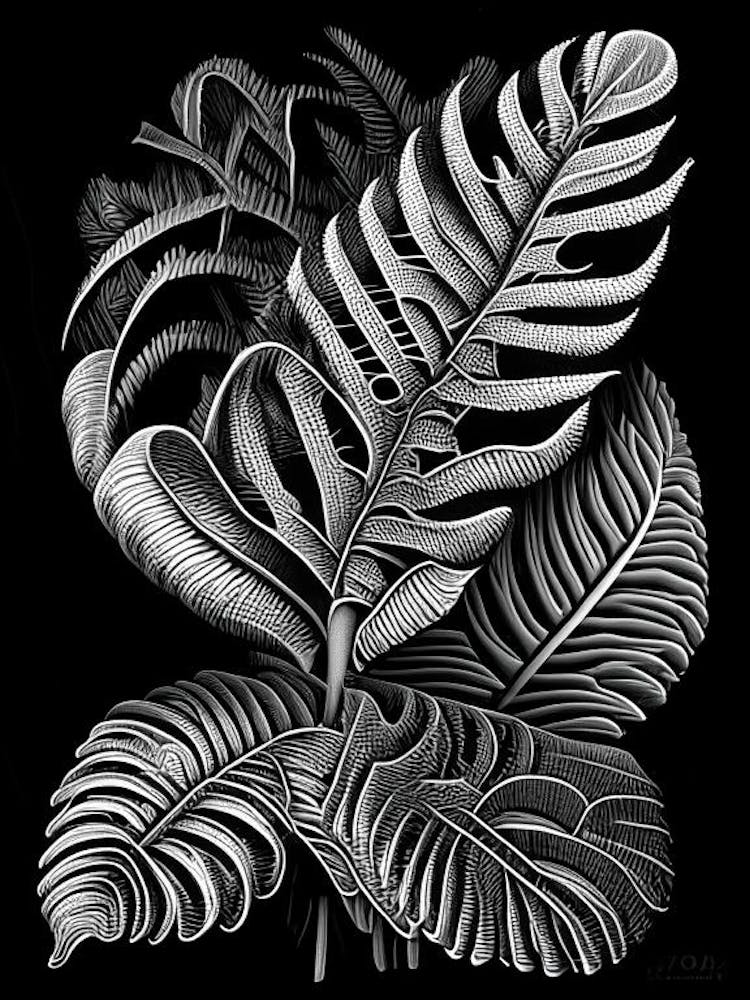 Tongue Fern Linocut