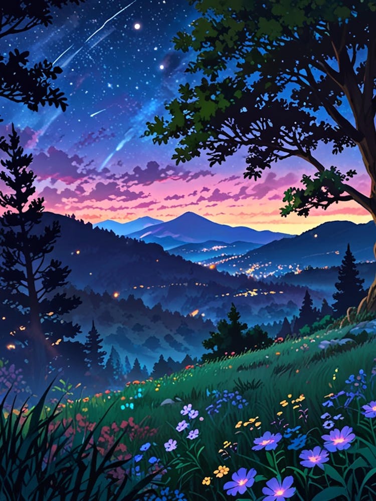 Night Sky Anime aesthetic 39