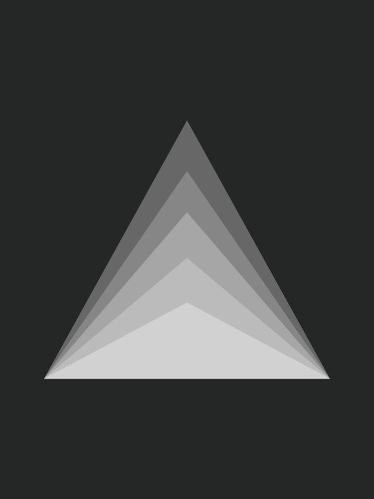 Grey Monochrome Triangle