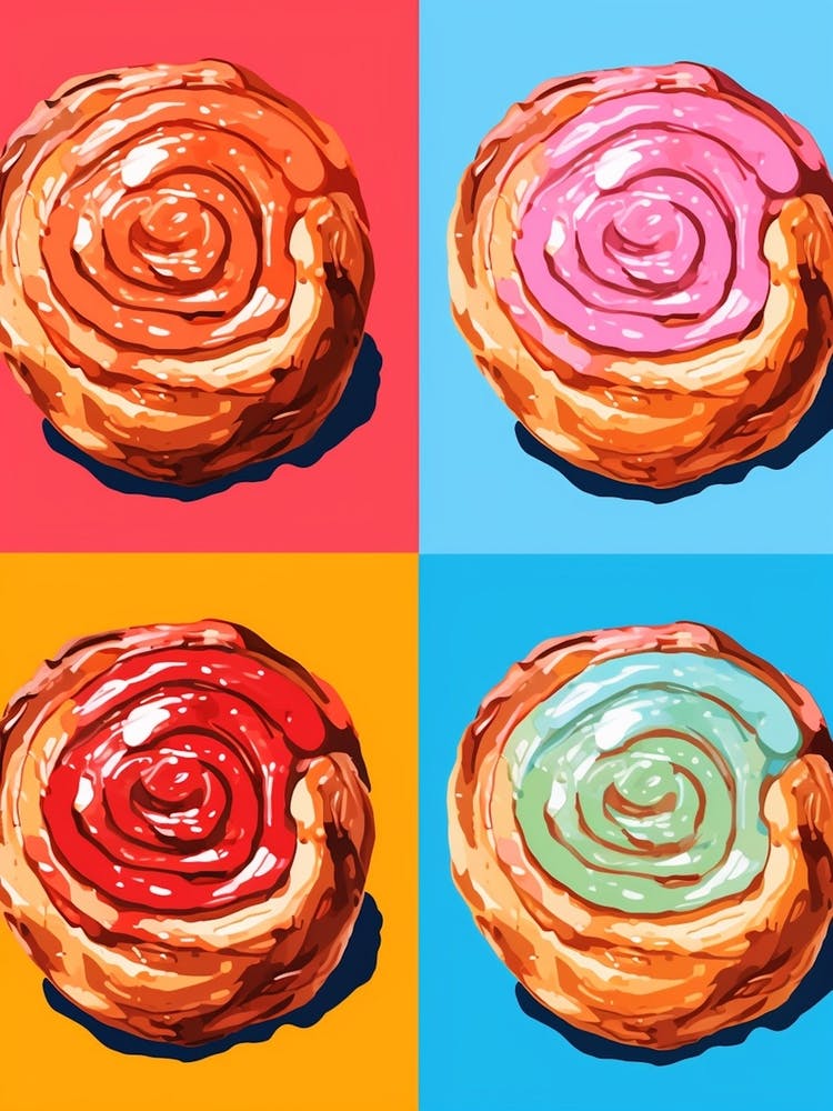 Pop Art Inspired Viennese Swirl 3