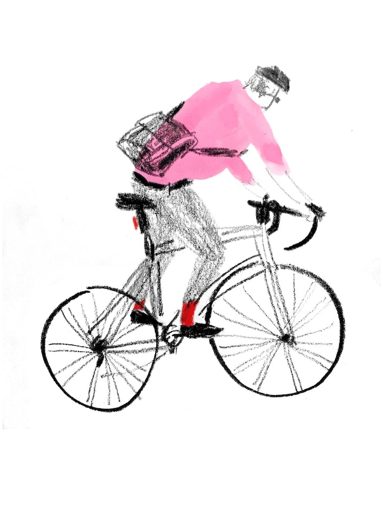 Der Coolste auf dem Radweg