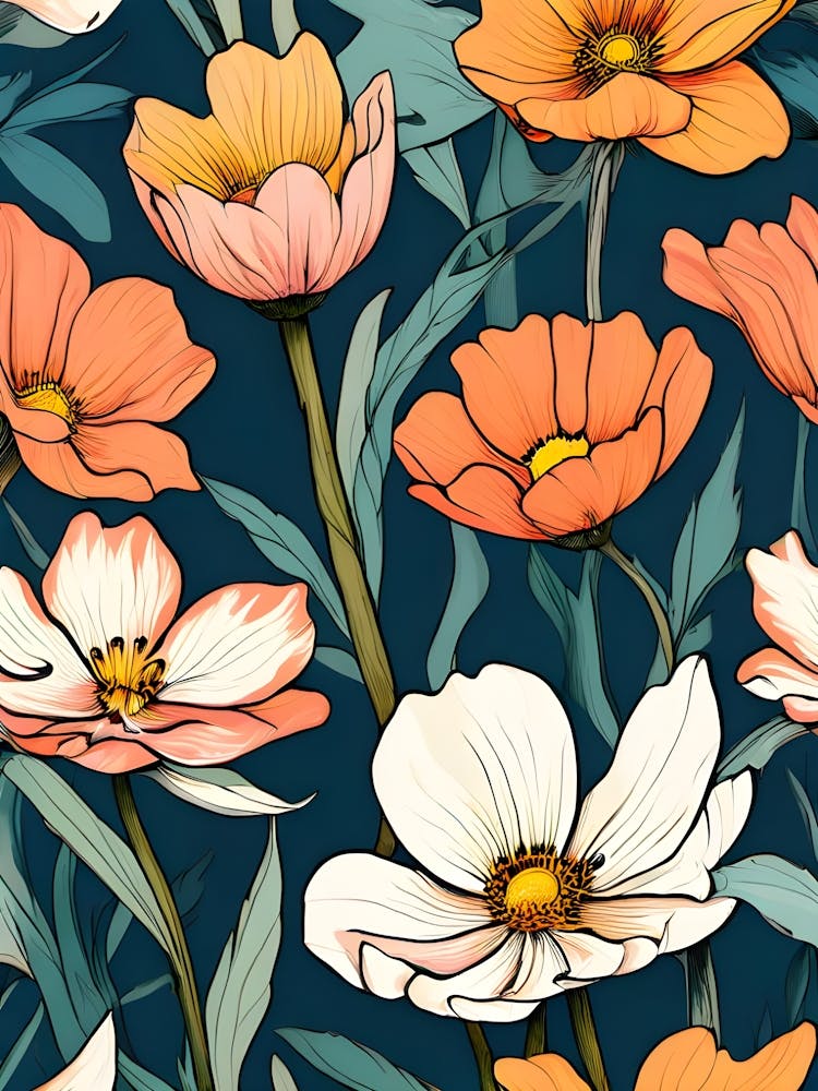 Cosmos Seamless Pattern 1