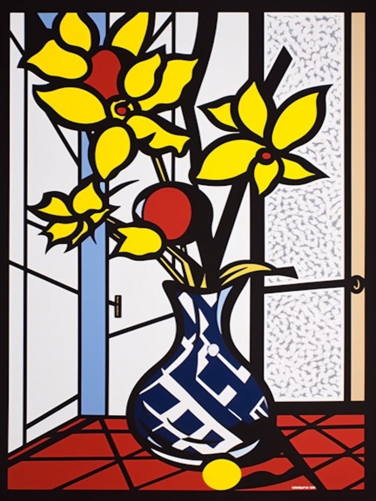 Magonila Nature Morte Florale 4 Style Pop Art
