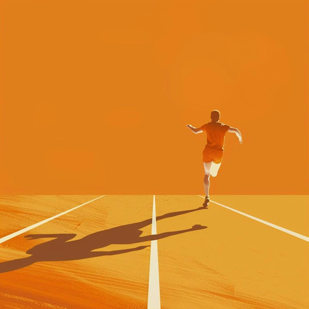 Runner On The Track 1