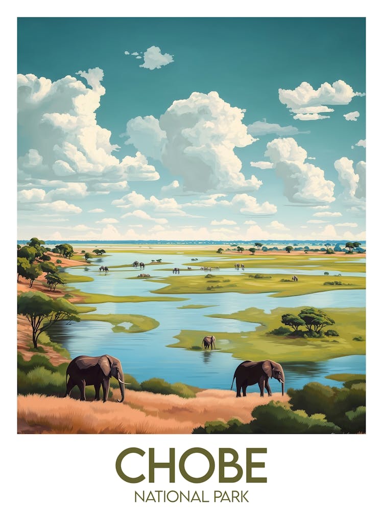 Affiche de voyage Chobe National Park