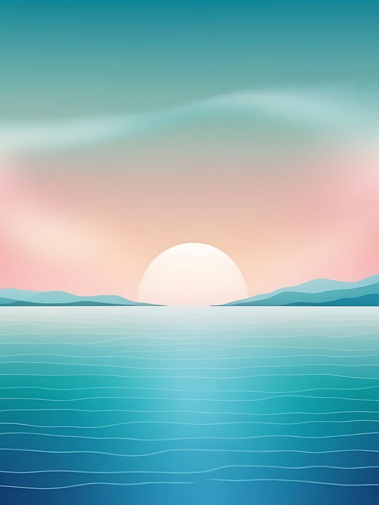 Sunset Over The Sea 2