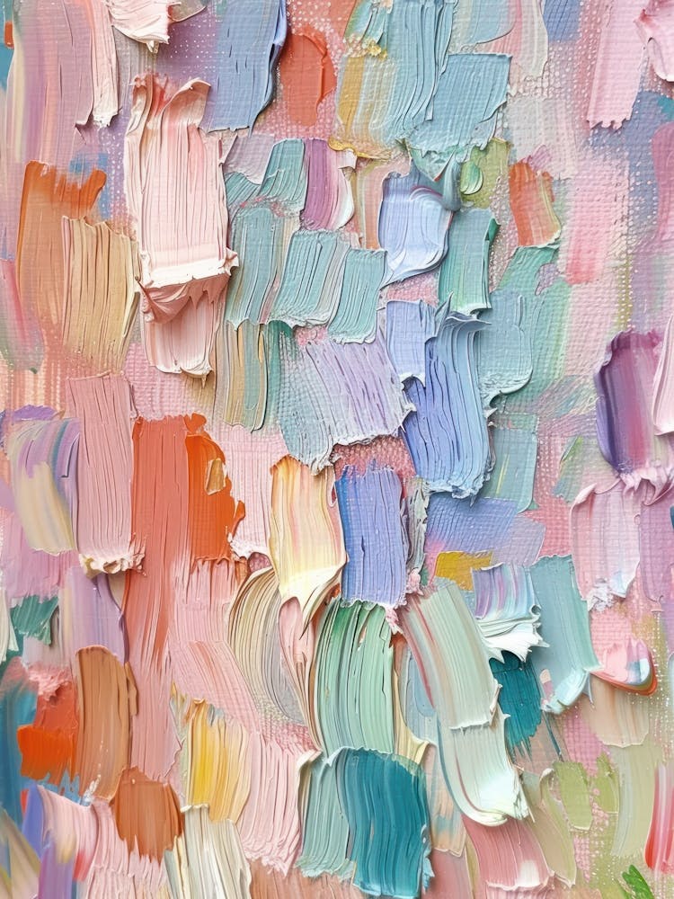 Pastels Impasto Paint Brush Strokes 13