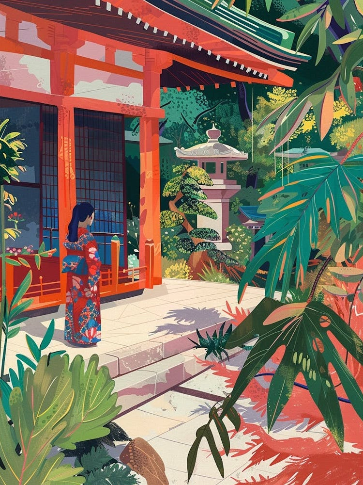 In The Garden Ninna Ji Temple Japan 4