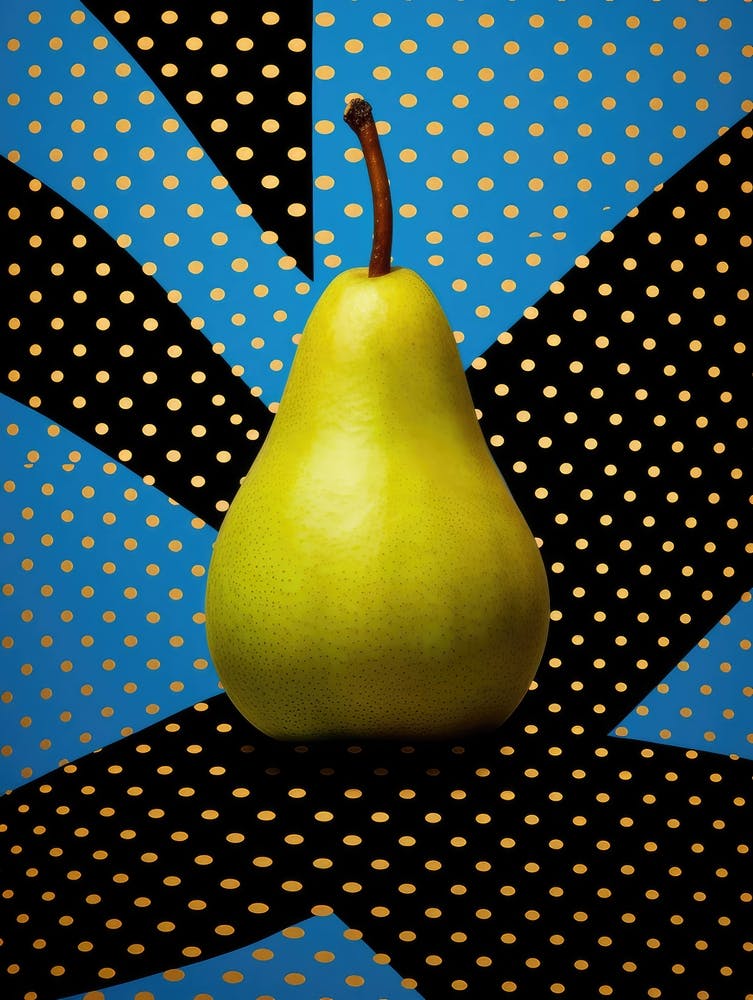 Pear pop art