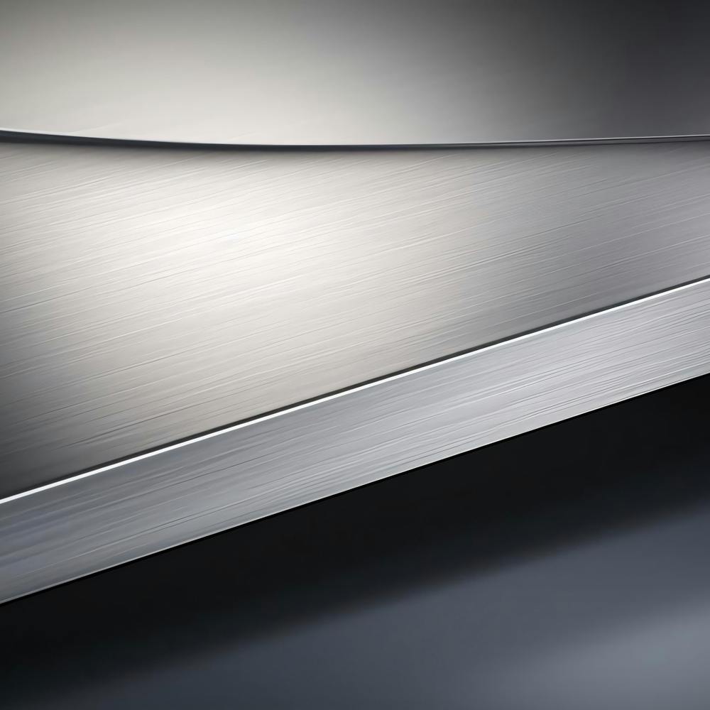 Close Up Of A Stainless Steel Plate