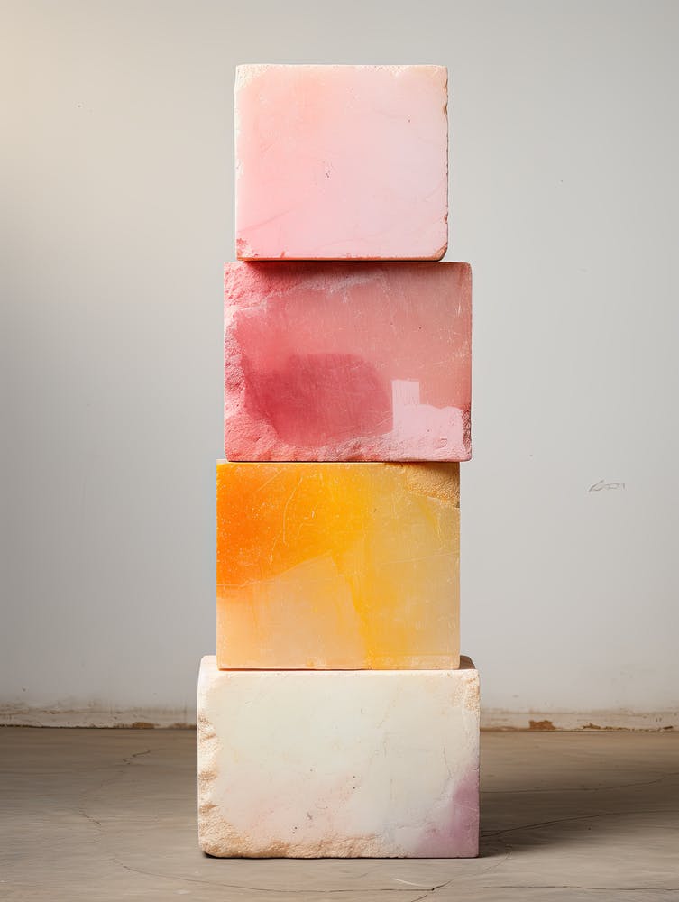 Stacked Soap Blocks, Stones Art