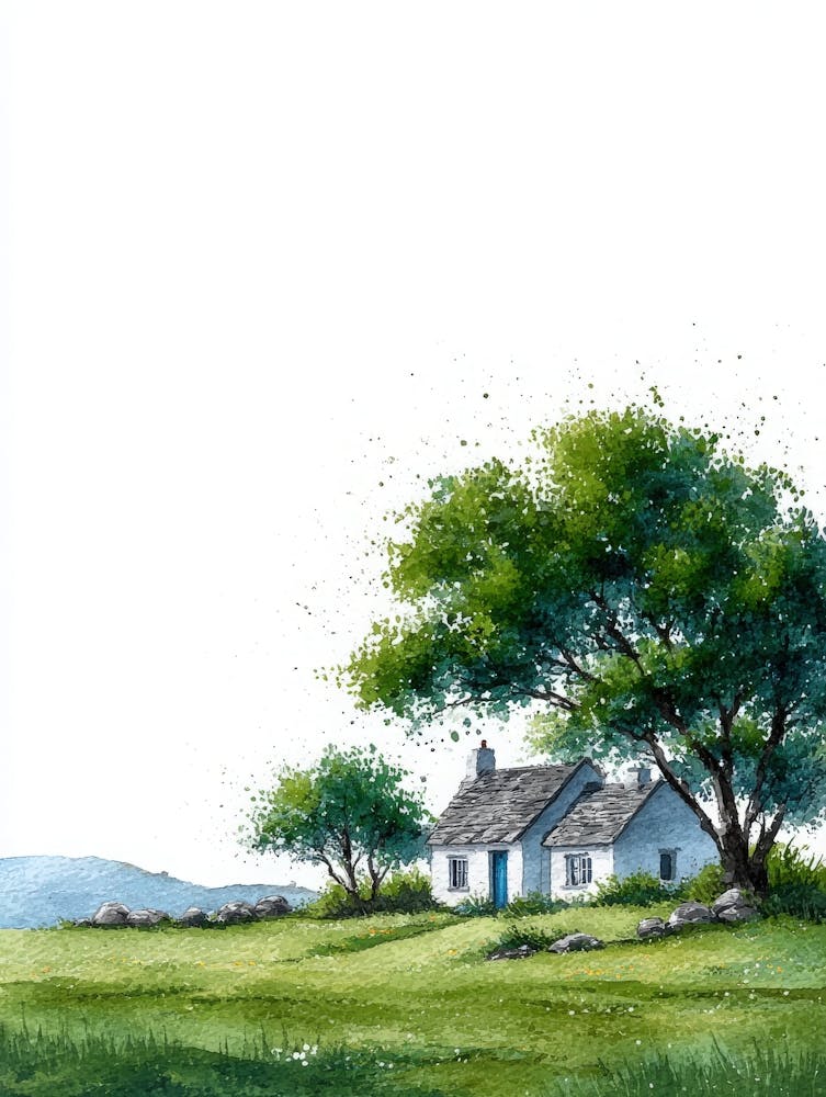 Aihrgdesign Isolated Watercolor Painting Of Countryside Lands 24062d6d Ff49 4c44 B035 B25f29884433 0
