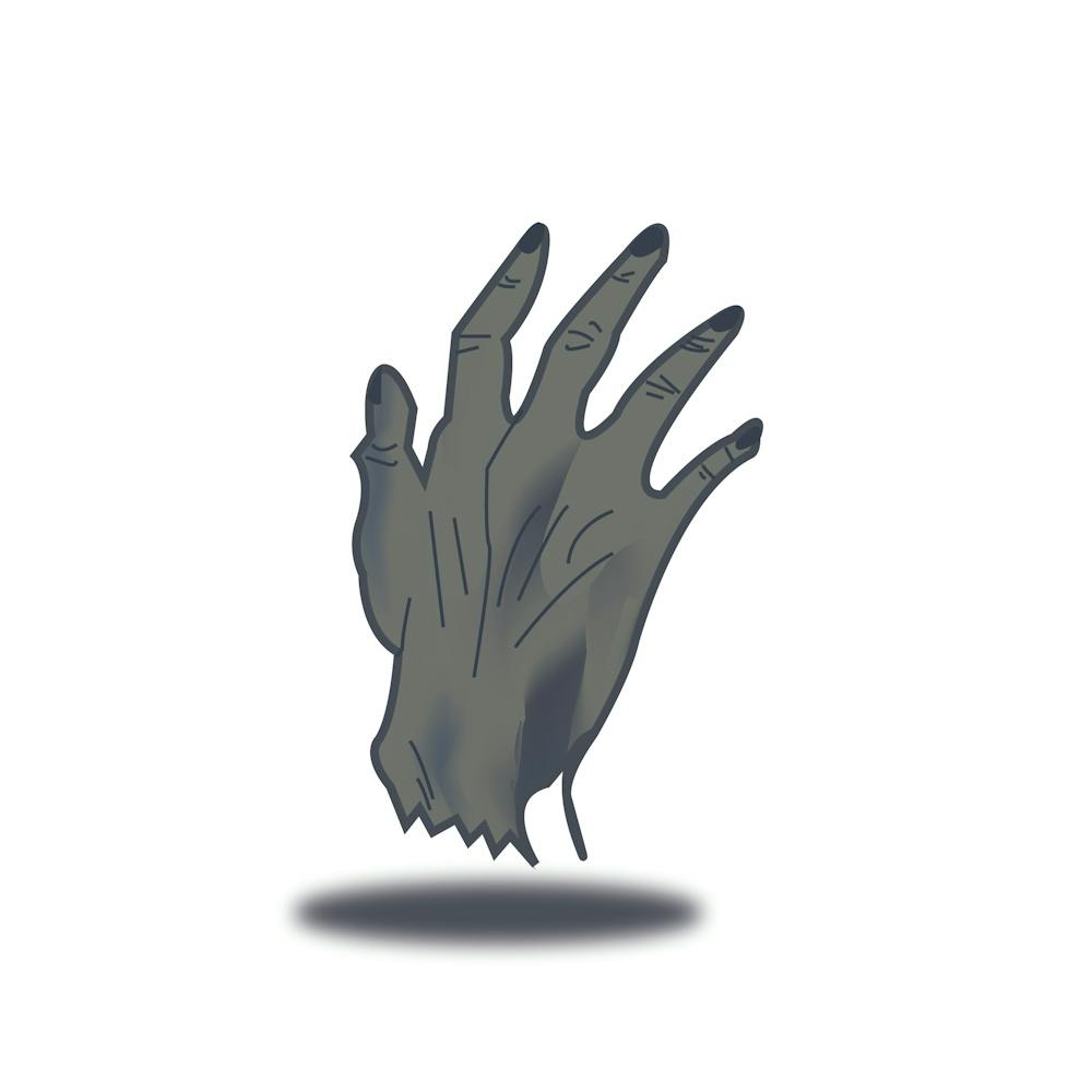 Zombiehand aus dem Grab