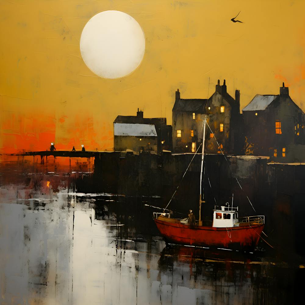 Sunset At The Harbour