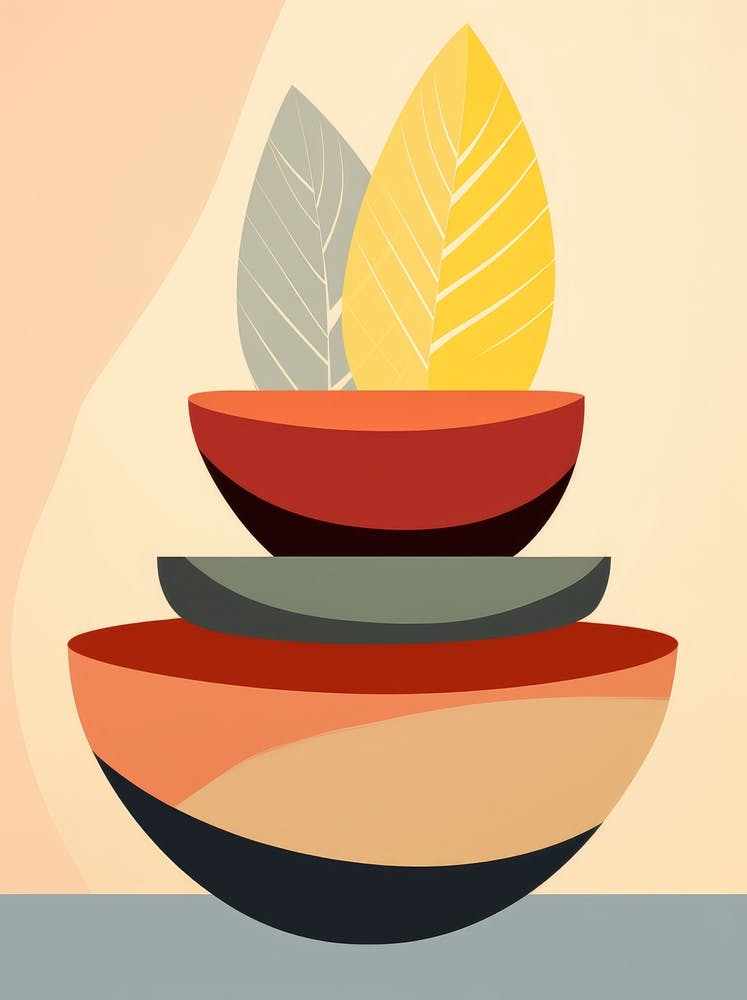Bowls With Leaves