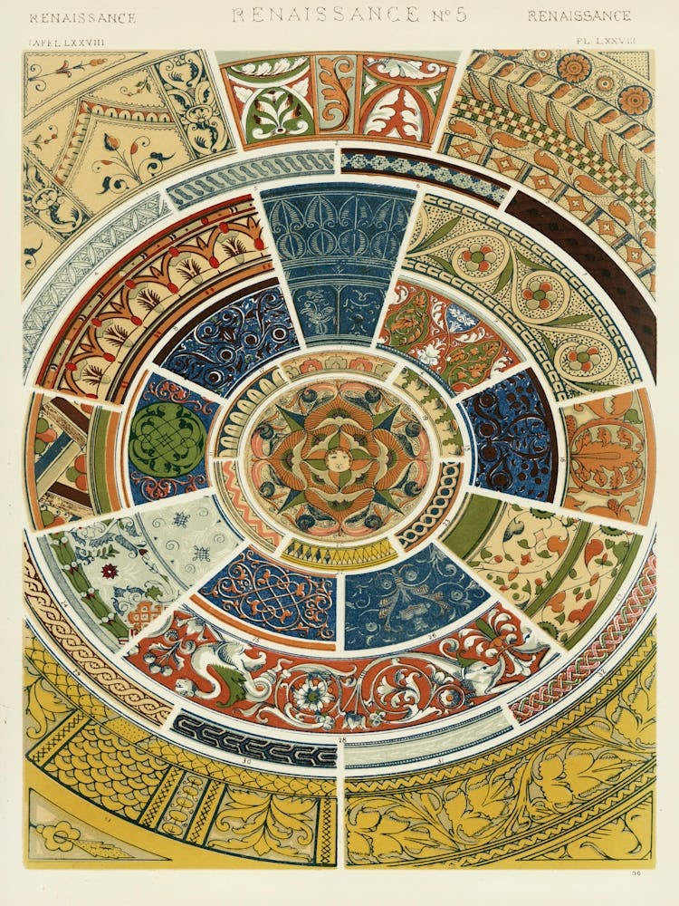 Vintage Pattern Illustration, Owen Jones