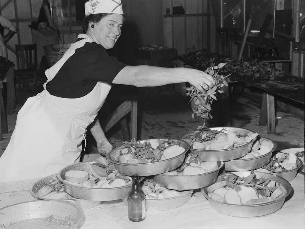 Mint Is Used For The Soupa To Be Served At Dinner At The Fiesta Of The Holy Ghost, Santa Clara, California, Soupa Is A