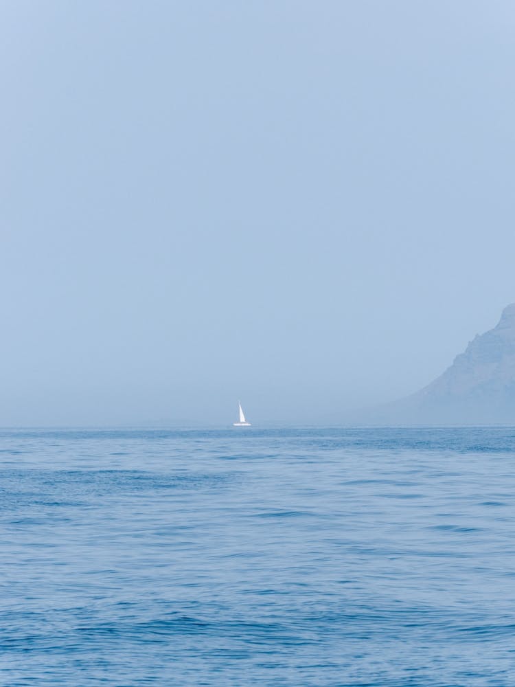 Sailboat In The Atlantic Ocean, Tenerife, Canary Islands