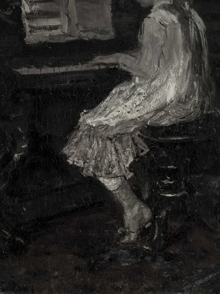 Little Girl At The Piano