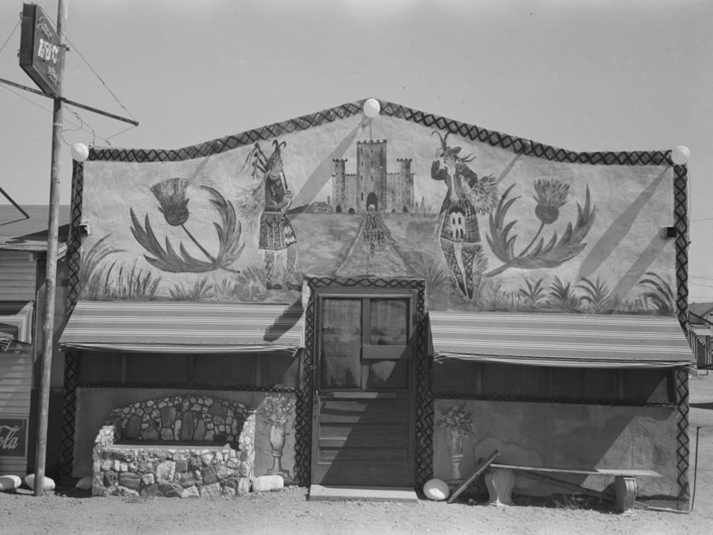 Beer Joint Showing Indigenous Decoration, Maricopa County, Arizona By Russell Lee