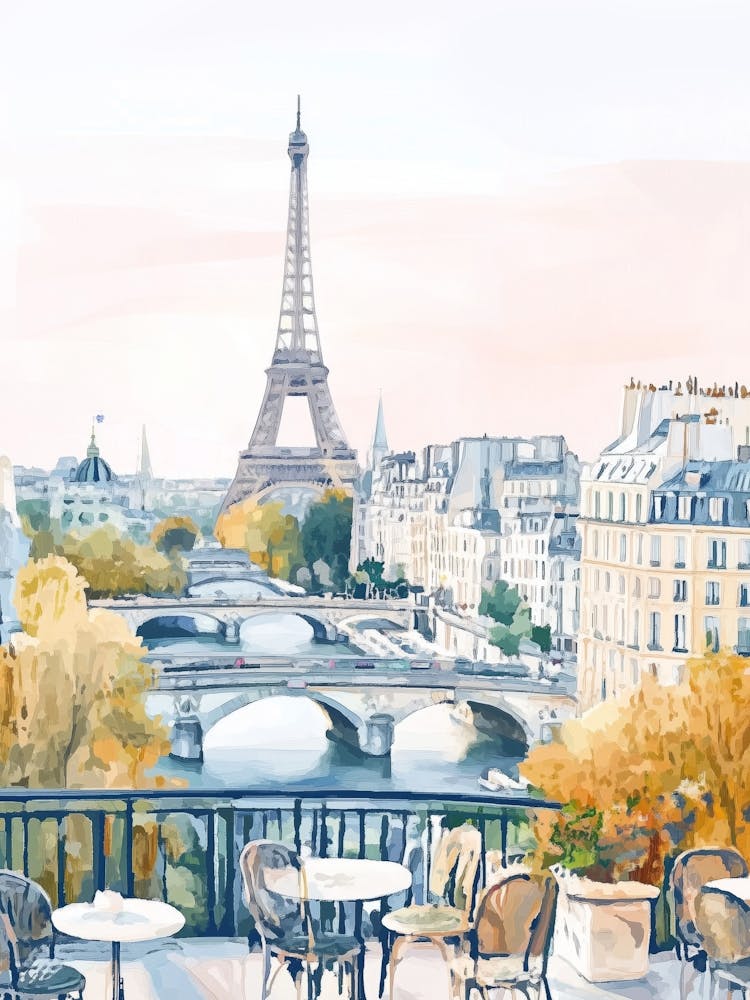 Paris Eiffel Tower Painting