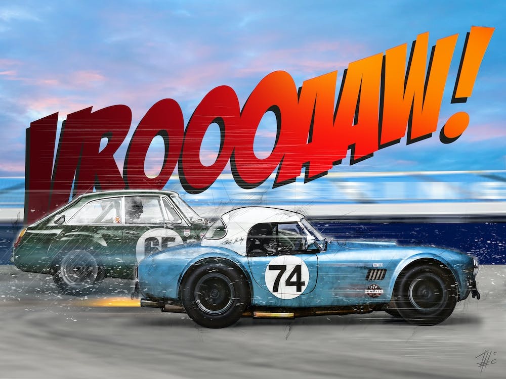 Cobra contre MGB Gt