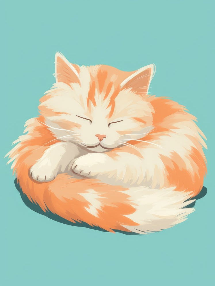 Orange Cat Sleeping