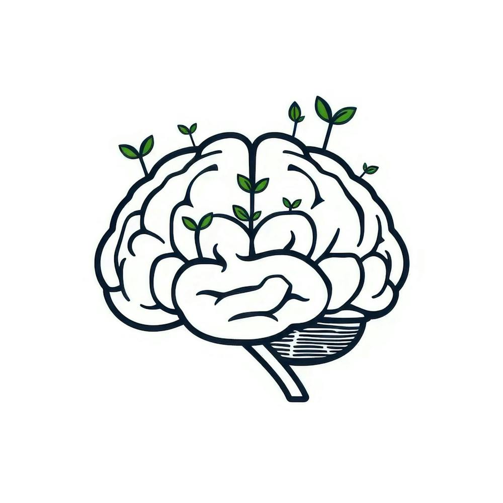 Brain With Plants