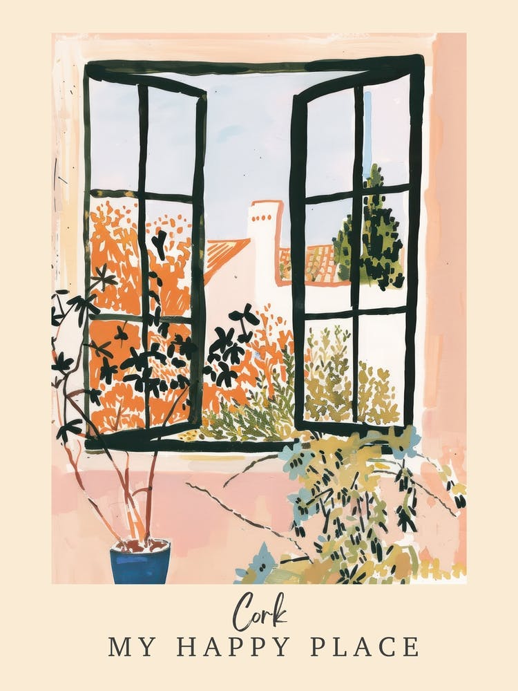 My Happy Place Cork 1 Travel Poster