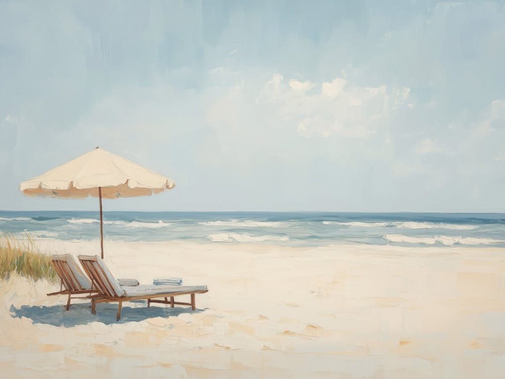 Sonnenliege am Strand