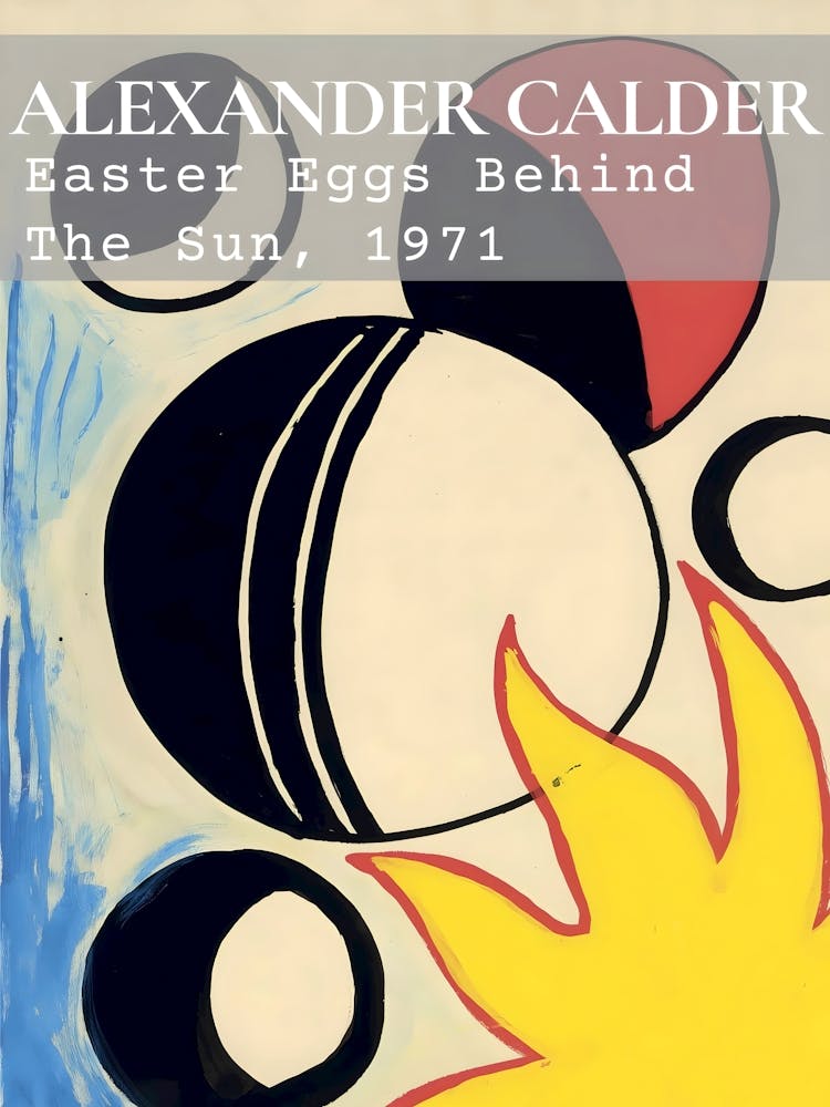 Alexander Calder East Eggs Behind The Sun 1971