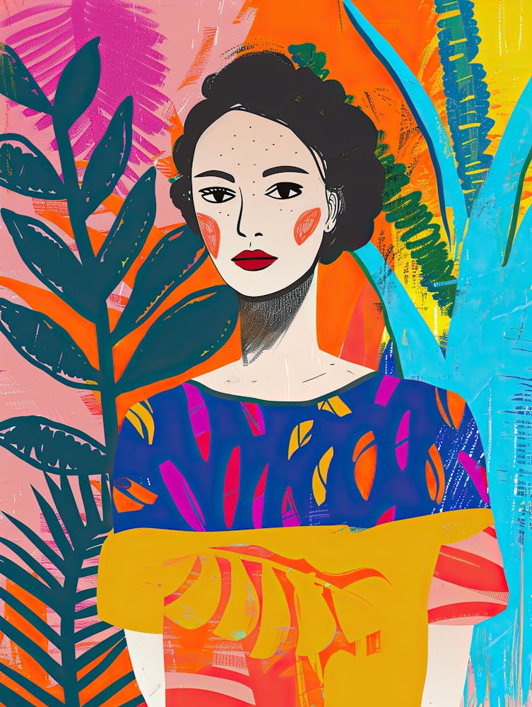 Neon Radiance Matisse Style